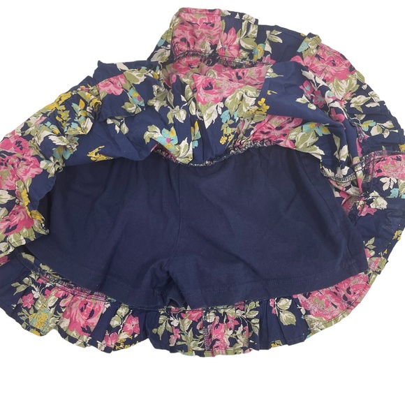 Arizona Girl's Floral Cotton Skort - Picture 4 of 8